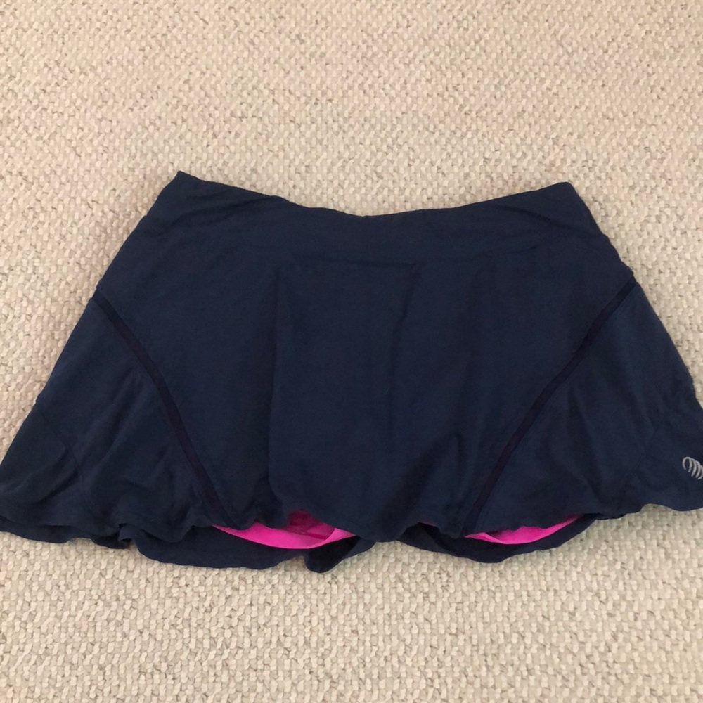 MPG Navy and Pink Mini Skirt